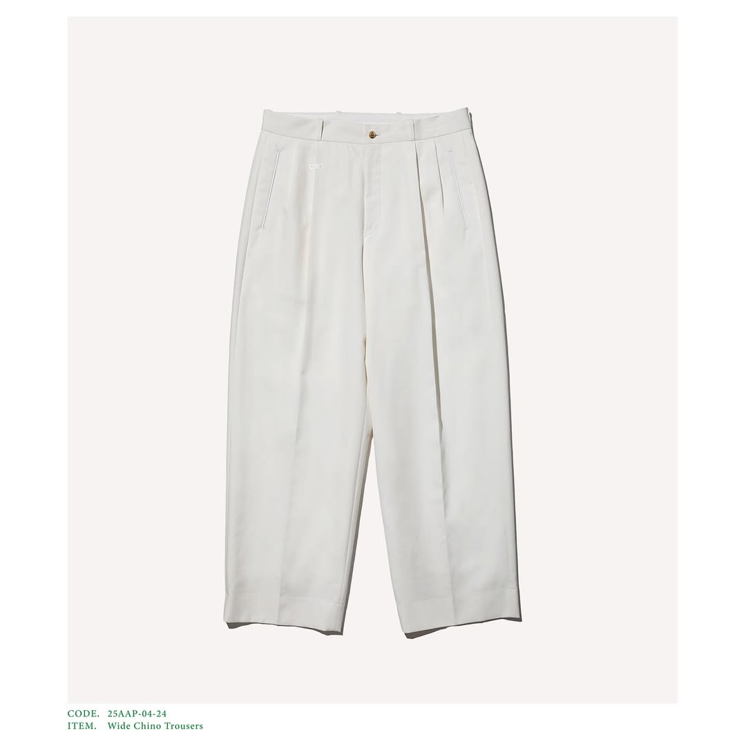 A.PRESSE 25AW Wide Chino Trousers